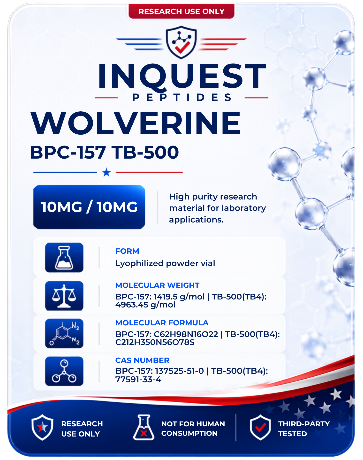 WOLVERINE (BPC-157 TB-500) 20MG